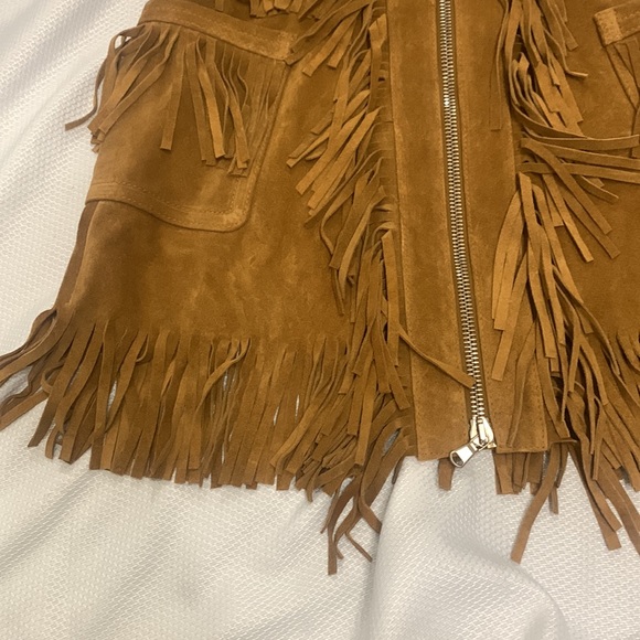 Brown Leather Skirt by Diesel Black Gold - Picture 3 of 11